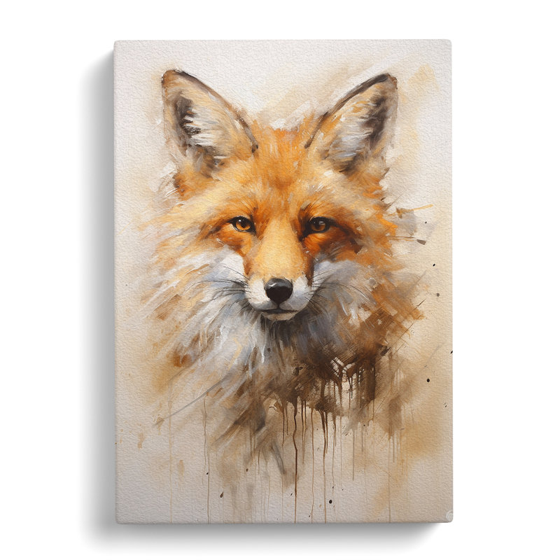 Fox Gestural - Print, 76cm H x 50cm W x 3cm D