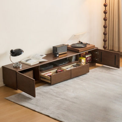Retro Solid Wood TV Stand