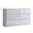 Carlton 6 Drawer Chest Of Drawers. 110cm Wide. 3+3 Configuration. High Gloss Front. Scratch Resistant. Modern No Handle Design.-39703025
