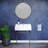 Claire 24 Ceramic Console Sink White Basin Chrome Legs-2145864755