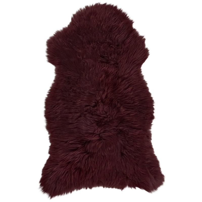 Alisha-Leigh Solid Colour Sheepskin Hand Woven 55cm X 95cm Area Rug