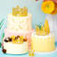 Mini-gâteaux 4 pièces Crown - mignon style or