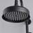Matte Black Brass Dual Shower With 8" Rainfall And Handheld Option Corrosion Resistance