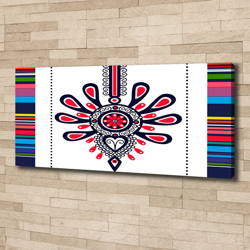Polish folk pattern 1 Piece Wall Art on Canvas