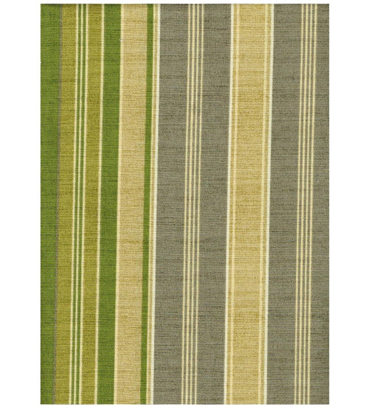 Canapé en coton 75 po Wittig, Pacane, Rayure vert / gris