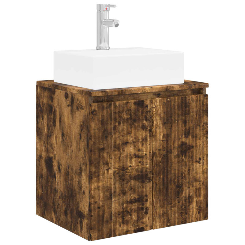 495 mm Bathroom Vanity, Smoked Oak
