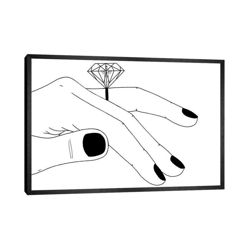 Trapped by Filippo Spinelli - Floater Frame Print on Canvas, Black Framed Canvas, 101.6 cm H x 66.04 cm W