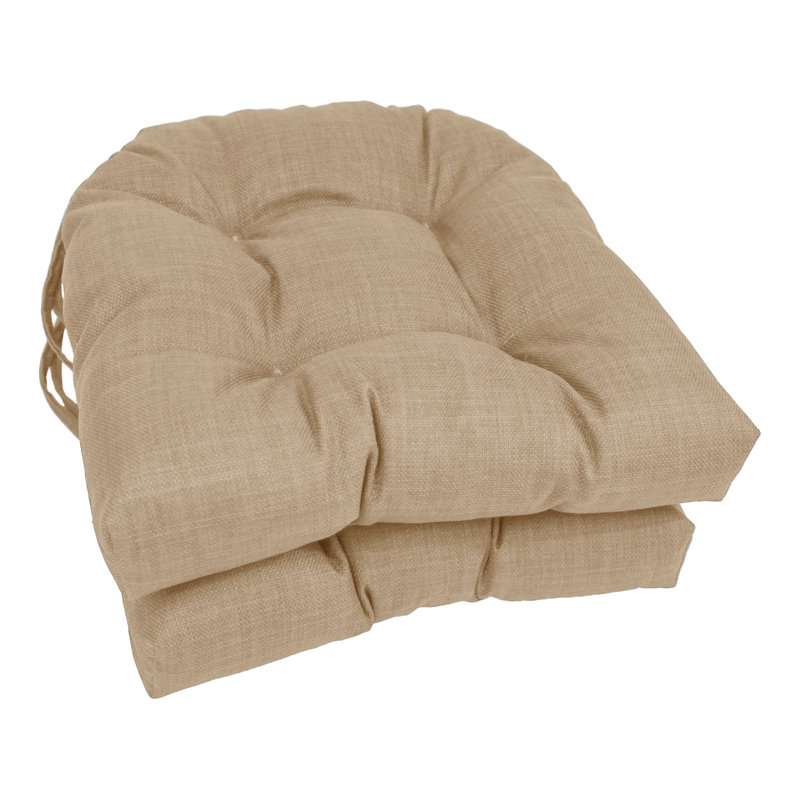 Outdoor 3.5'' Dining Chair Seat Cushion, Sandstone