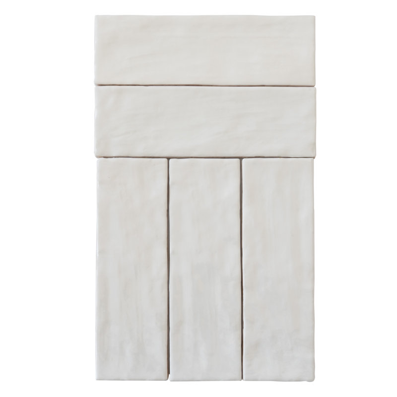 3" x 8" Ceramic Subway Wall Tile, White