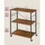 Kitchen Shelf On Wheels, Serving Trolley With 3 Shelves, 80X40x89cm-206969066
