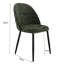49cm H Velvet Upholstered Upholstered Back Side Chair-959734791