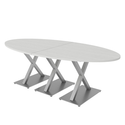 Oval Conference Room Table with x Bases
