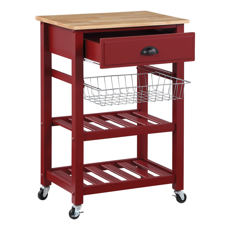 Kitchen Cart, Red