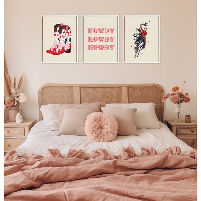 "Howdy" par Tania Garcia, reproduction d'art sur toile encadrée