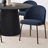 5-Piece Round Dining Table Set For 4 With Upholstered Chairs, 46" Pedestal Kitchen Table Set-1694761094