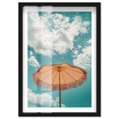 «Sky Thatch Shadowbox Print Travel» par Notoriart
