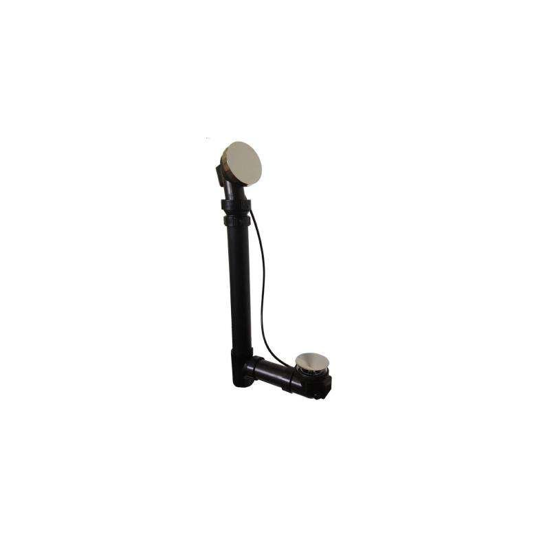 Deanna 60'' L Bathtub, Biscuit, Satin Nickel