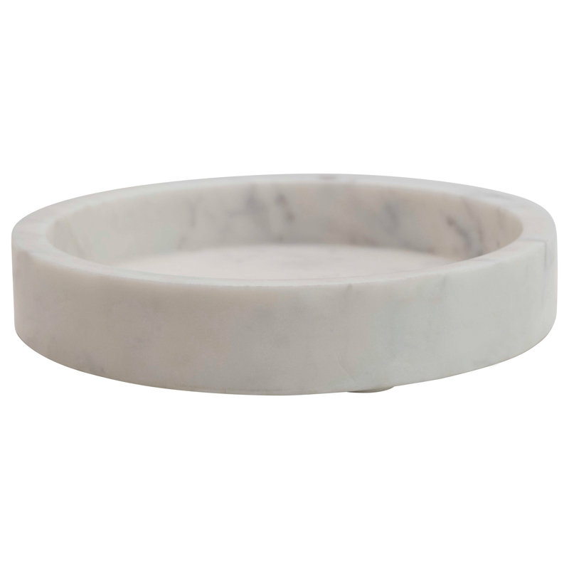 Plateau de table basse Genelda, Blanc, L 8 po x P 8 po x H 1,5 po