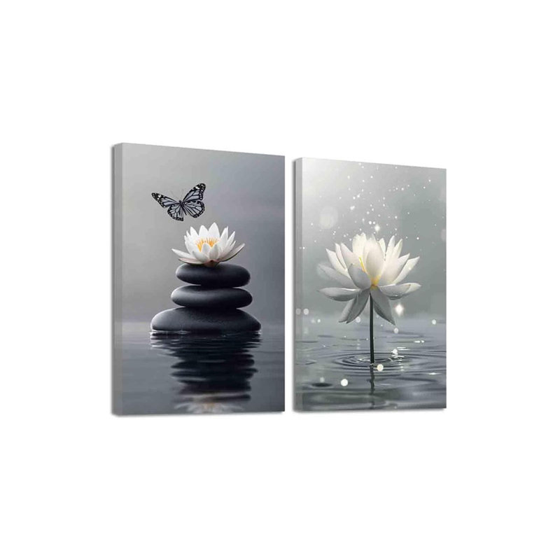 2 Piece Wrapped Canvas Wall Art, 60cm H x 40cm W