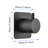 Matt Black Brass Handle Shower Control Valve - 3/4" Cast Metal, Adjustable, Corrosion Resistance, Rust Proof, Simple Installation Process Metal Volume Black, Handle, Rust-, Quick Setup And Use