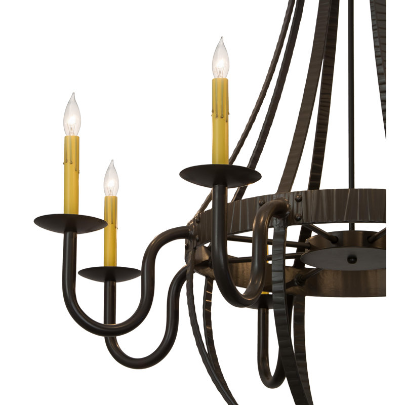 Lustre empire 8 lumières de style bougie Serod