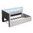 Upholstered Twin Size Platform Bed With USB Ports And LED Belt, With Trundle, White
