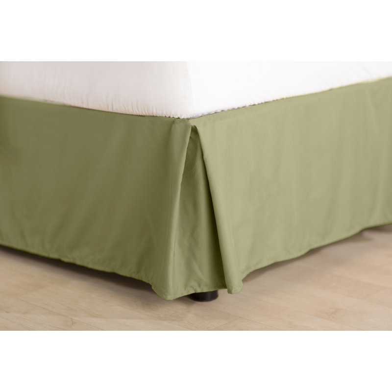 Jupe de lit en microfibre douce de 14 po Wayfair Basics® 1800 Series, Très grand, Sauge