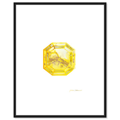 Emerald Yellow by Glitter Enthusiast  Painting on Canvas