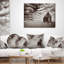 Printed Abandoned Desert Church Lumbar Pillow