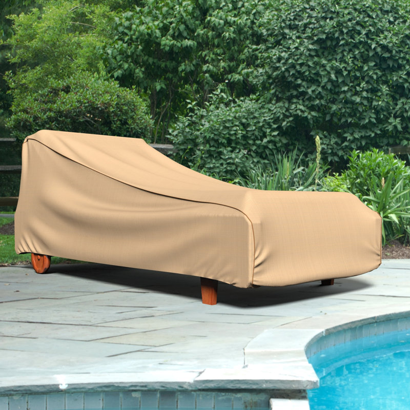 Ivan Water Resistant Patio Chaise Lounge Cover, 30" H x 27" W x 80" D