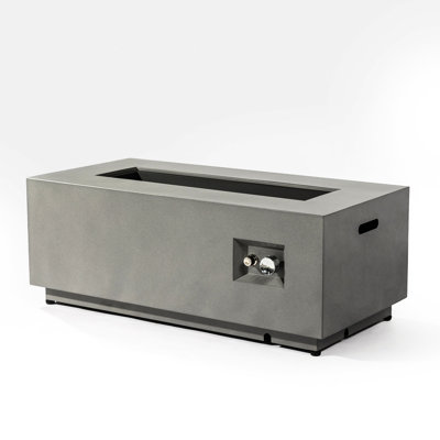 42Inch Steel Fire Pit Outdoor Table - Propane Heating, Efficient Flame Generation, Adjustable Intensity, High , Space Efficient, Easy To Clean And Maintain, Glass Wind Guard Included With Standards,