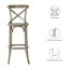 Tabouret de bar Gear en gris