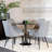 Leandra Round Metal Base Dining Table-1244897535