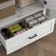 Armoire de rangement pour garde-manger de 69 po de hauteur, armoire autoportante Farmhouse avec 2 portes, tiroir et tablettes réglables pour la salle à manger-2085668582