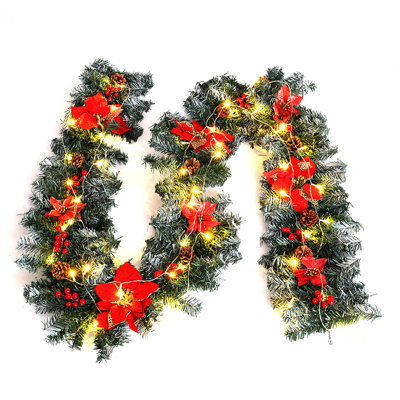 180cm Lighted Faux Garland with Lights