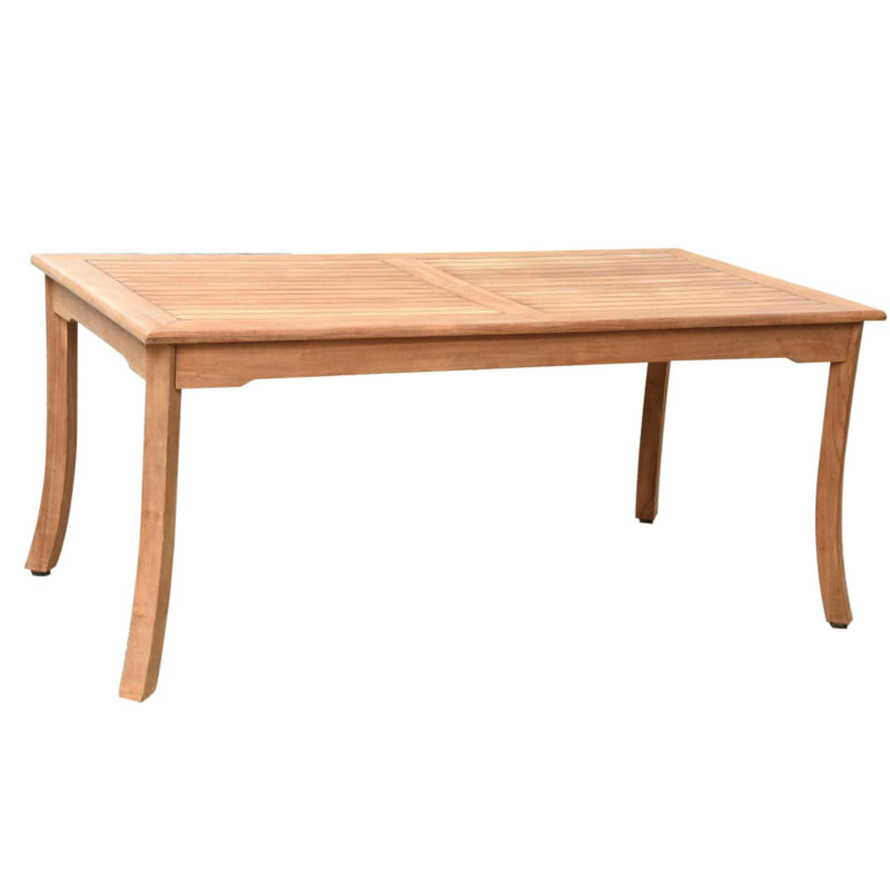 Fresno 6 - Person Teak Wood Patio Dining Set with Rectangular Table