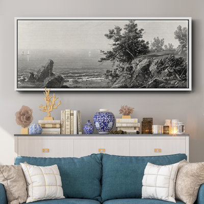On the Beverly Coast, Massachusetts- Framed Canvas