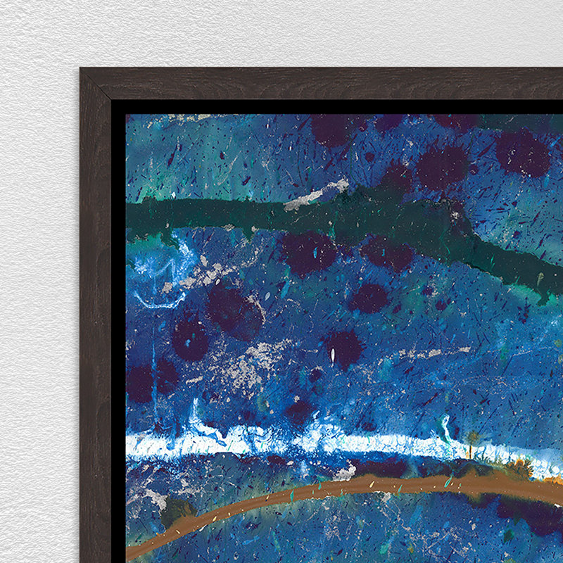 «All Mixed Up VI» par Danielle Davis, peinture encadrée, Cadre noir