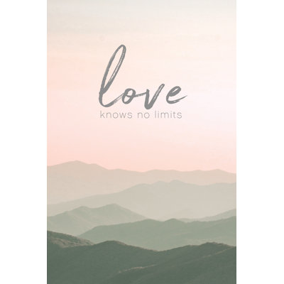 Love Knows No Limits 1 Piece Wrapped Canvas Wall Art