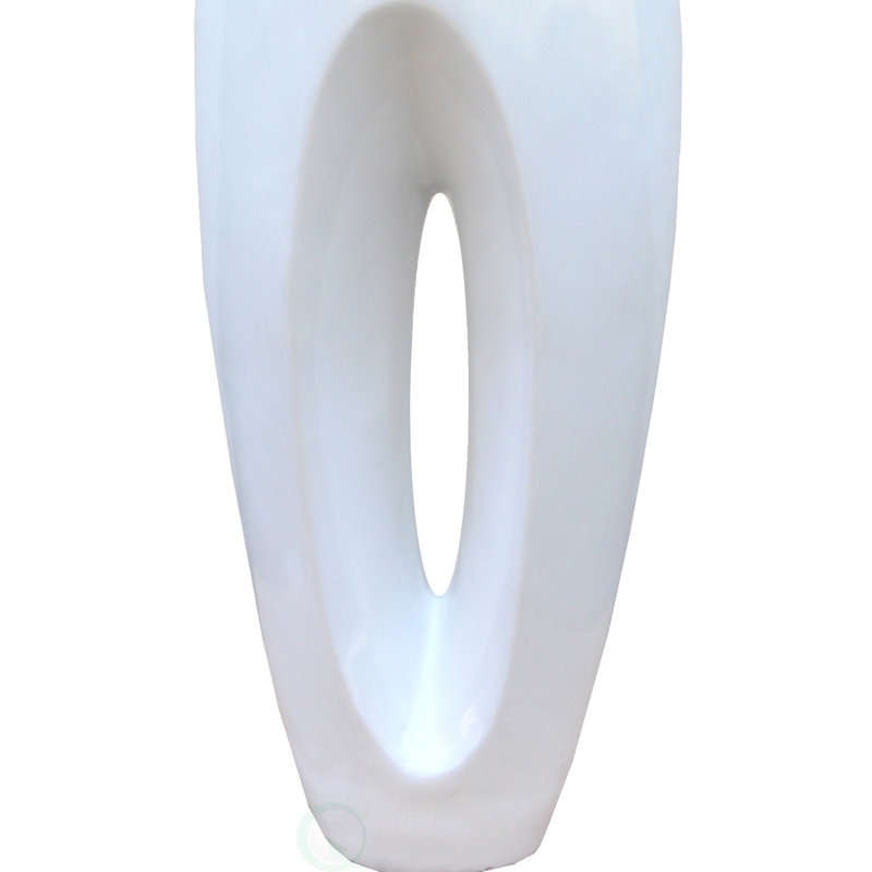 Vase de plancher blanc Hada, 1, 40.5"