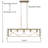 Darlington 5 - Light Kitchen Island Chandelier Dimmable Linear Chandelier-250328767