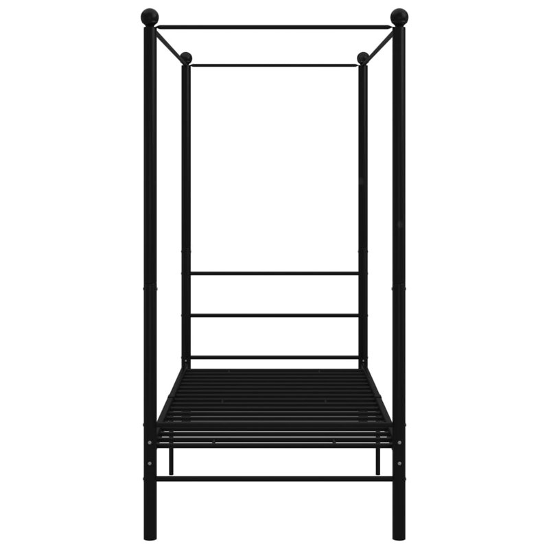 Azeezah Metal Bed, 90 x 200 cm, Black
