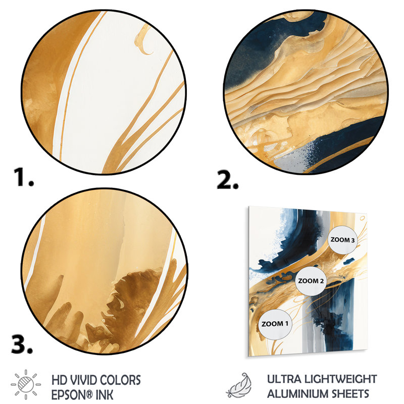 Abstract Wall Decor on Metal, 20" H x 12" W x 1" D