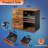 3-Drawer Wood File Cabinet, Mobile Lateral Filing Cabinet, Printer Stand With Open Storage Shelves For Home Office