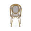 Ensemble de chaises bistro d'extérieur en rotin et aluminium pour terrasse avec structure résistante à la rouille et conception tissée durable-308527681