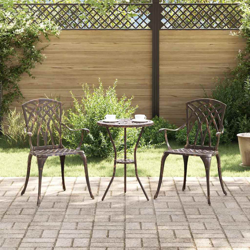 Patio Dining Armchair, Bronze 