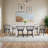 21.7" Contemporary Black Windsor Style Spindle Back Dining Chair
