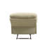Fauteuil inclinable beige avec accoudoirs coussinés-166447118