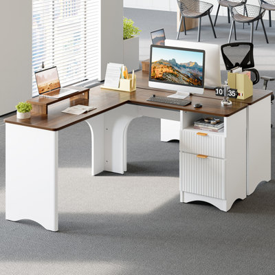 Derick Modular L-Shaped Computer Desk
