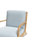 Novak Upholstered Mid-Century Armchair with Wood Arms and Frame, Light Blue-1467081223-1355296396